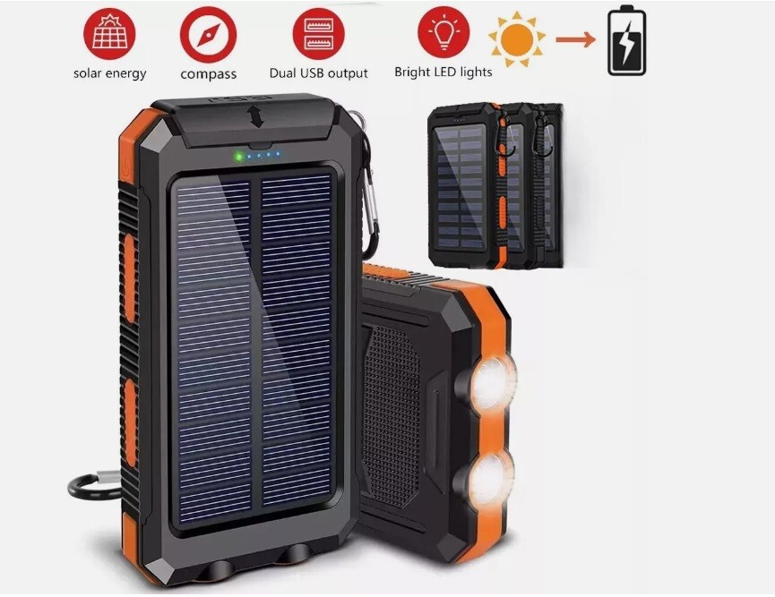 Super Solar Power Bank Charger USB Portable Charger Power Bank For Cell Phone