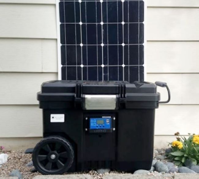 Portable Solar Generator 5000W Lithium & 150 Watt Solar Panel (Complete System!)