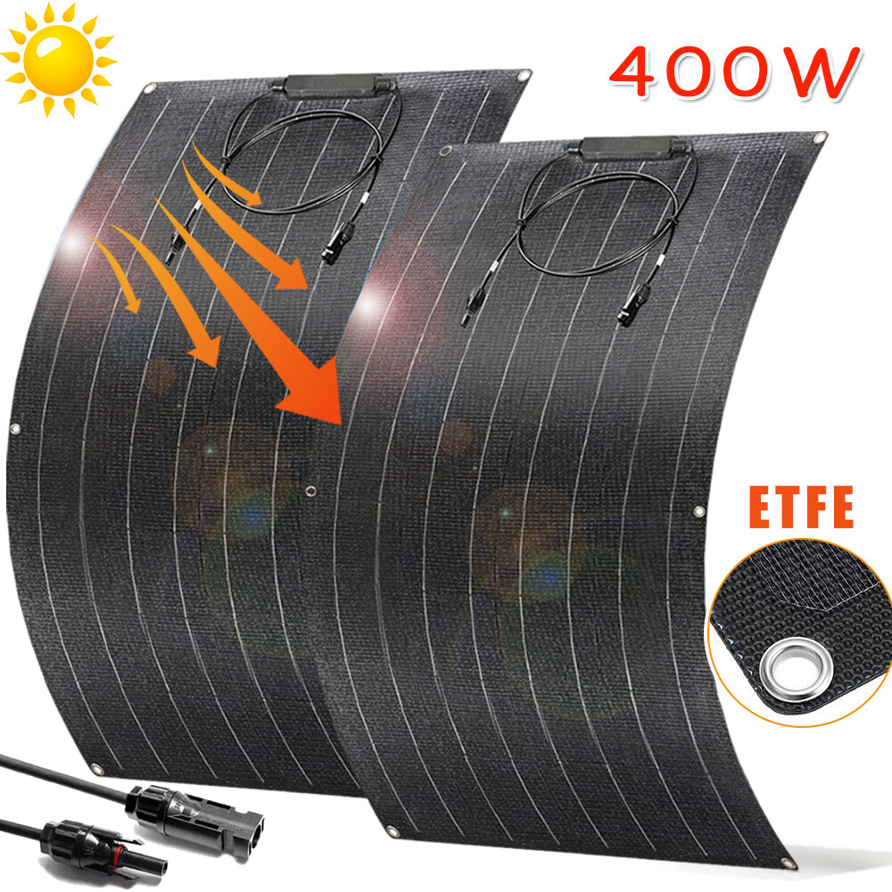 400 Watt Flexible Mono Solar Panel 18V 12V Battery Charger Home RV Boat Off Grid