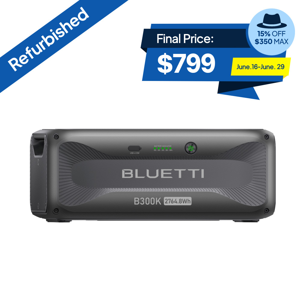 BLUETTI B300K 2764.8Wh Extra Battery LiFePO₄ for AC200L/AC200MAX/AC300/AC500