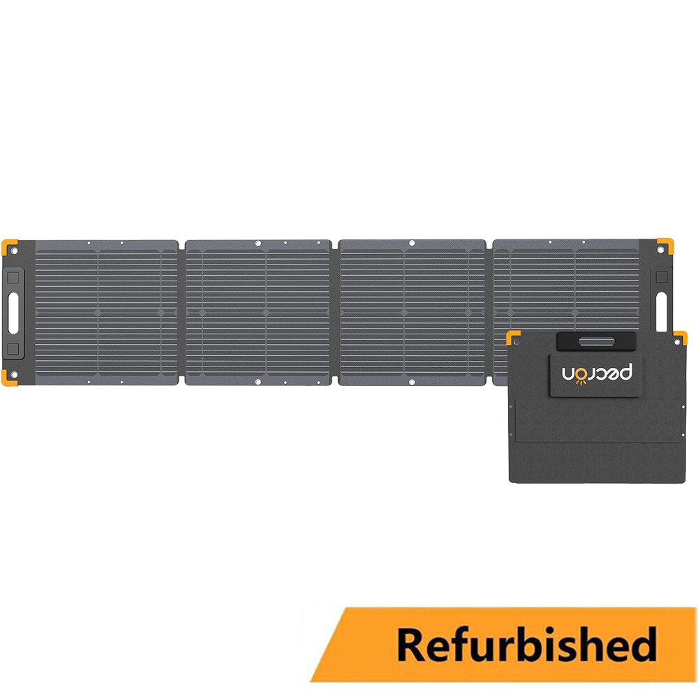 Pecron 100W Portable Solar Panel Kit for Generator Power Station Refurbished