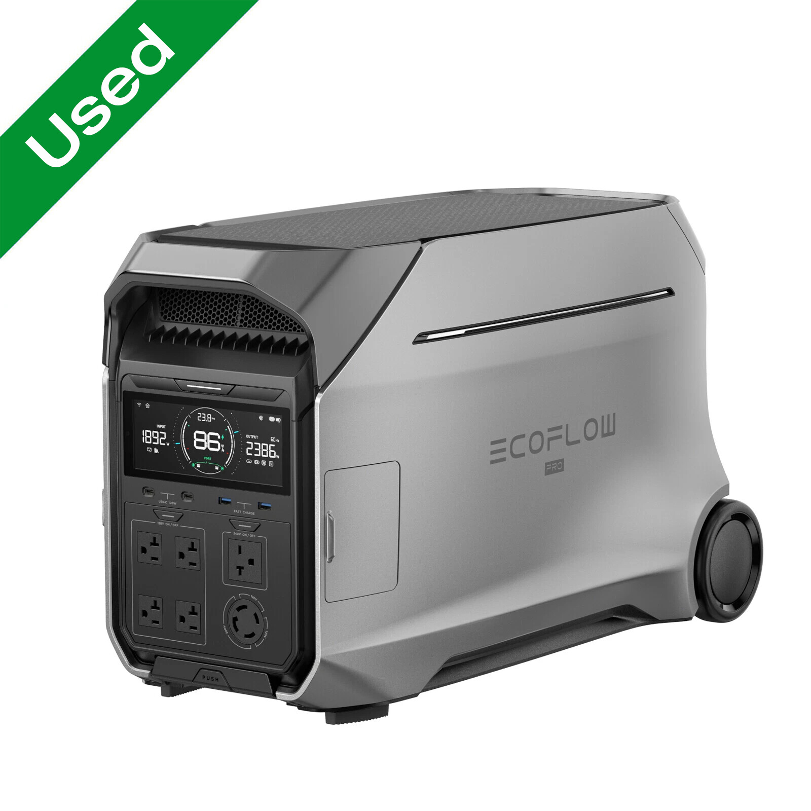 EcoFlow DELTA Pro 3 4kWh Portable Power Station LFP Battery Solar Generator Used