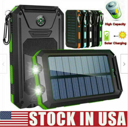 2024 Super Powerful USB Portable Charger Solar Power Bank For Cell Phone