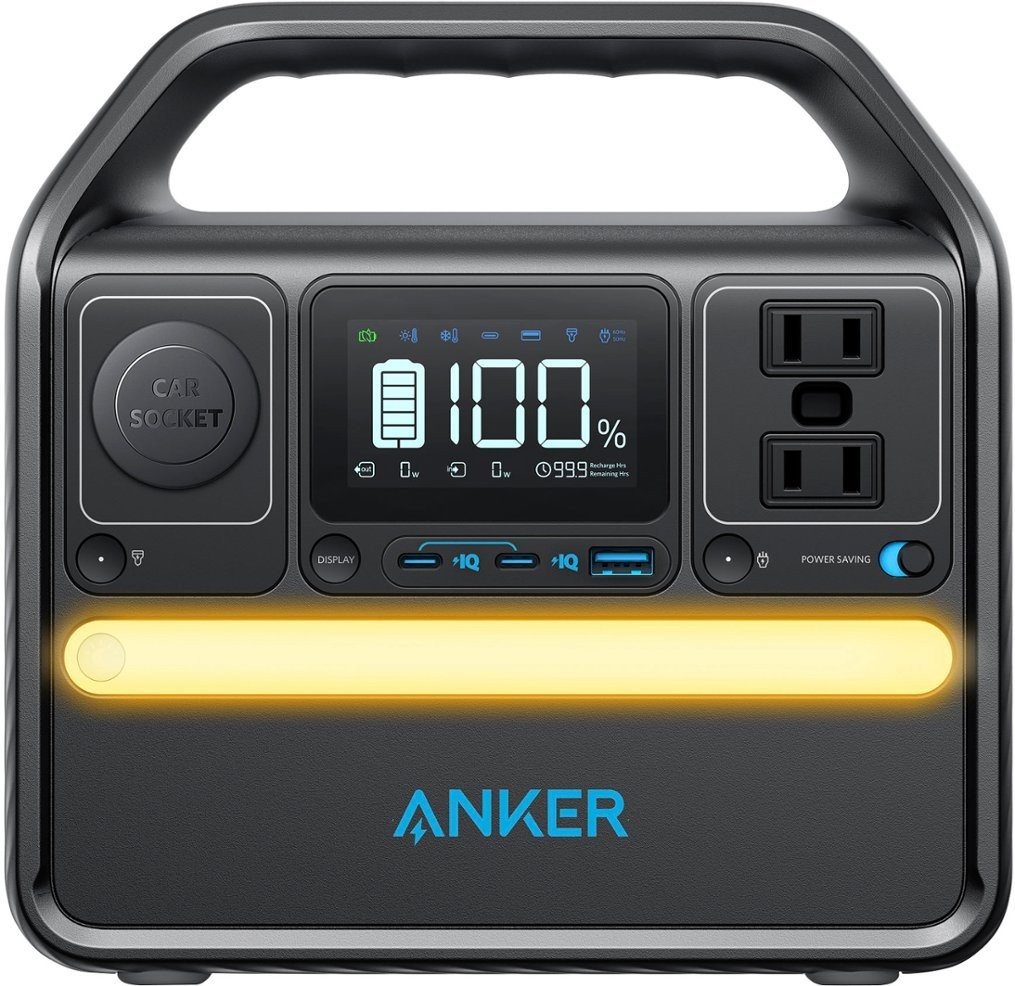 Anker SOLIX 522 Portable Power Station – 299Wh｜300W Solar Generator – Black