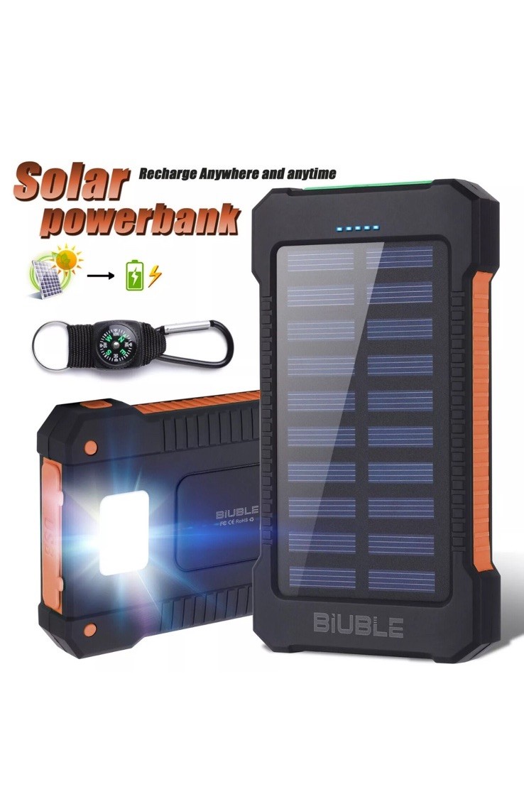 9000000mah Solar Power Bank Pack USB LED Battery Fast Charger For iPhone Samsung