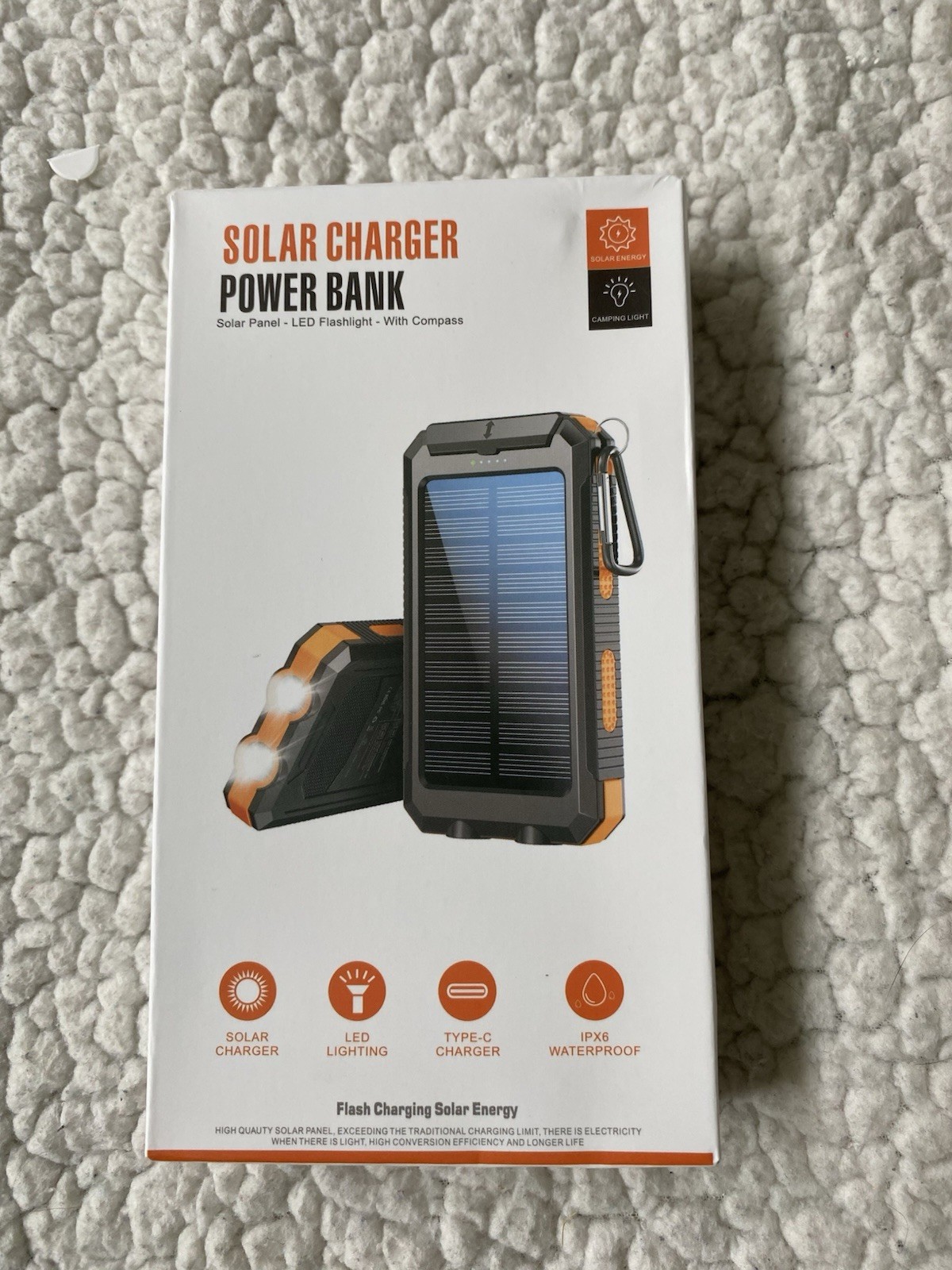 Solar Power Bank Charger Portable Charger USB