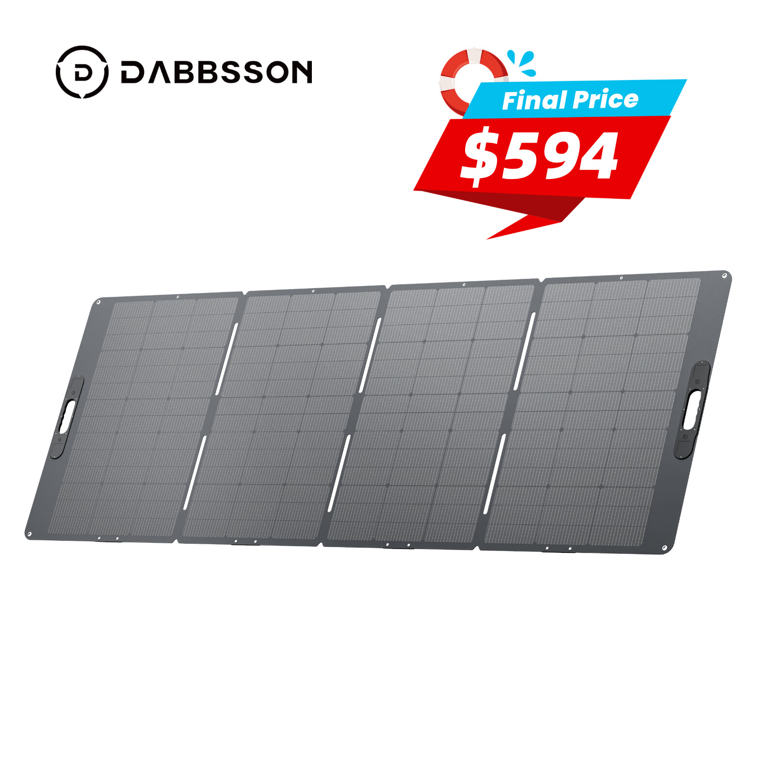 Dabbsson 420W Foldable Solar Panel High-Efficient PV for Power Station Generator