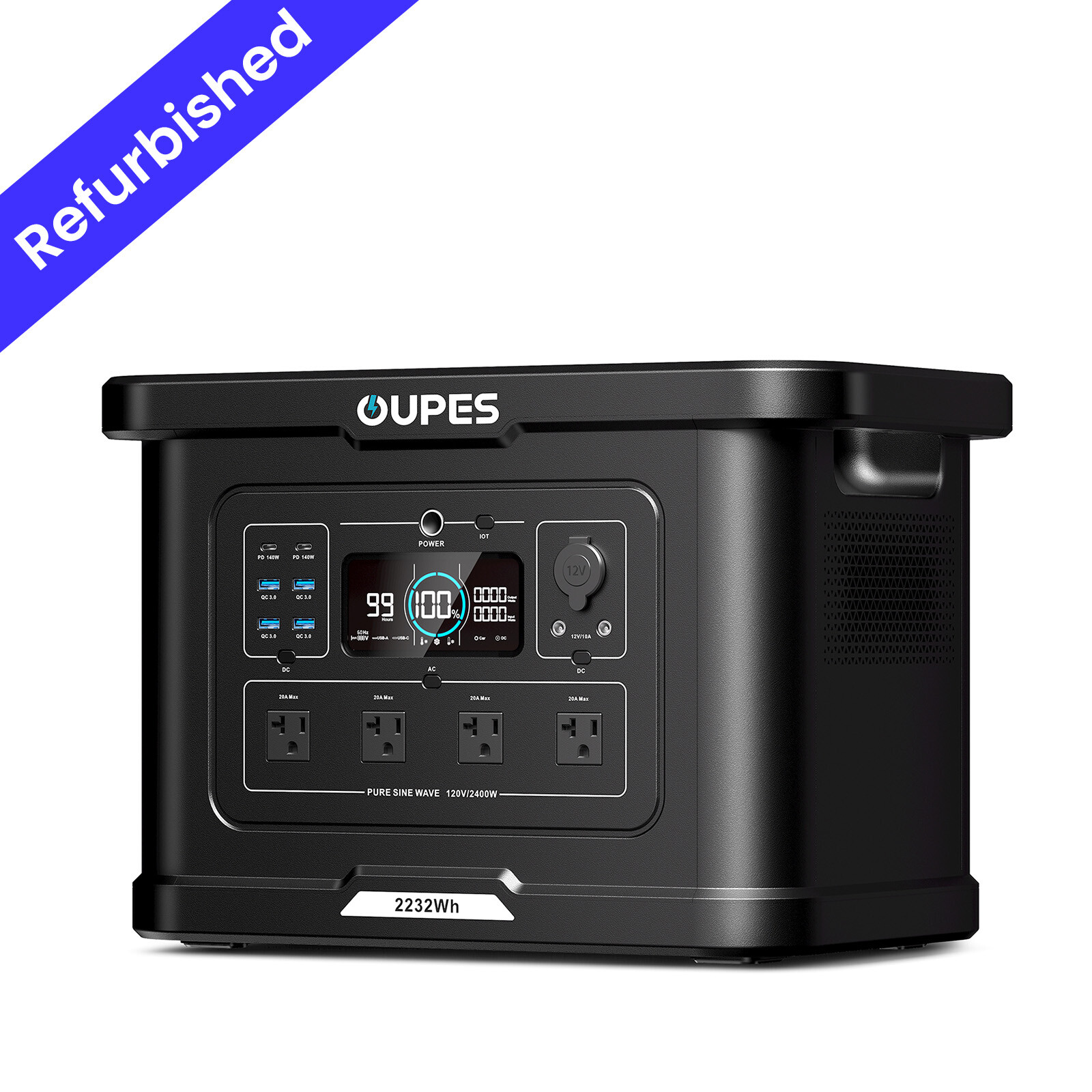 OUPES 2232Wh 2400W Exodus 2400 Portable Power Station Solar Generator Outdoor RV