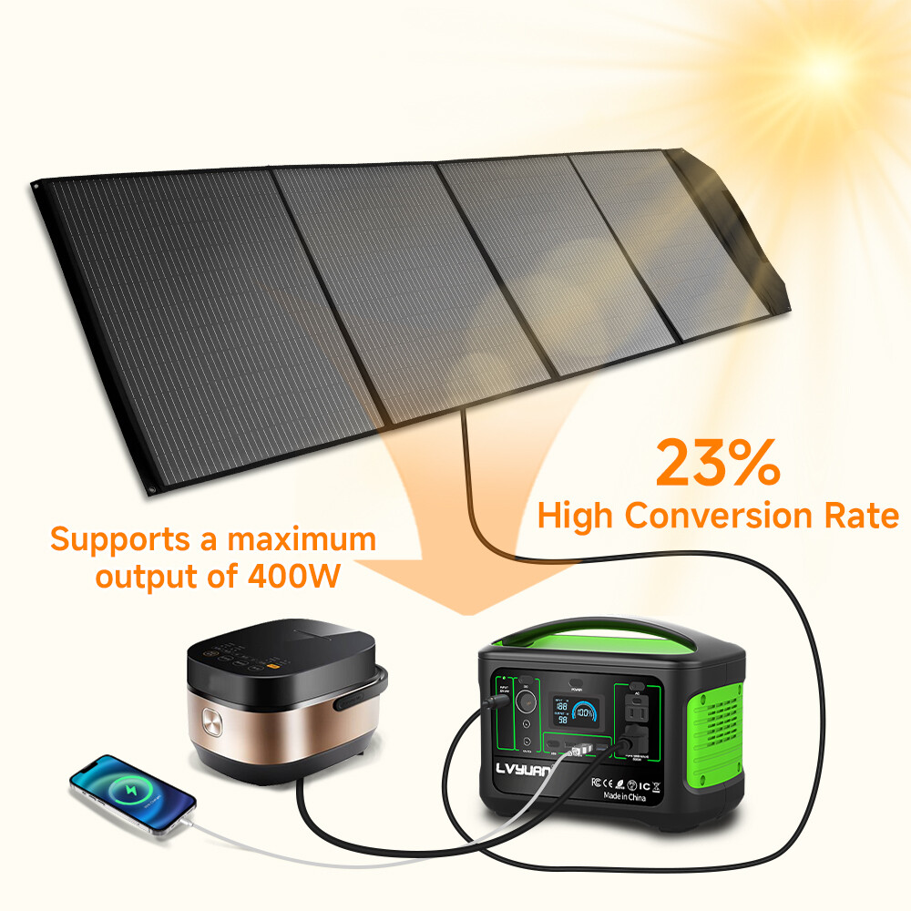 Foldable Portable Solar Panel for Power Station Camping Home 120W 200W 300W 400W
