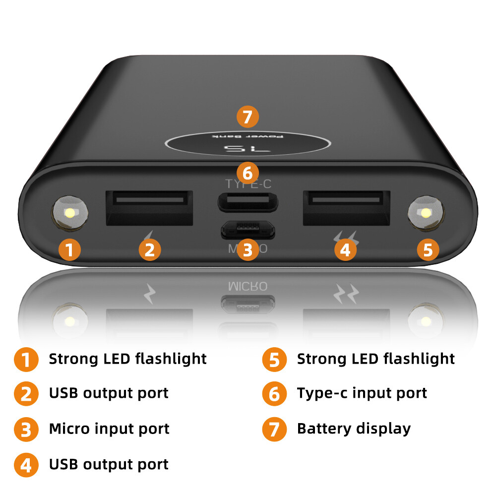 900000MAH Portable Power Bank LCD LED 2 USB Battery Charger For Mobile Phone