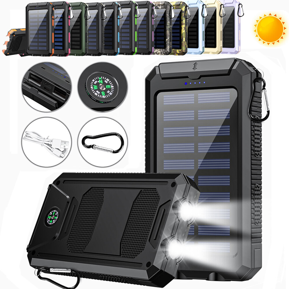 Super 9000000mAh USB Portable Charger Solar Power Bank for Cell Phone 2025 USA