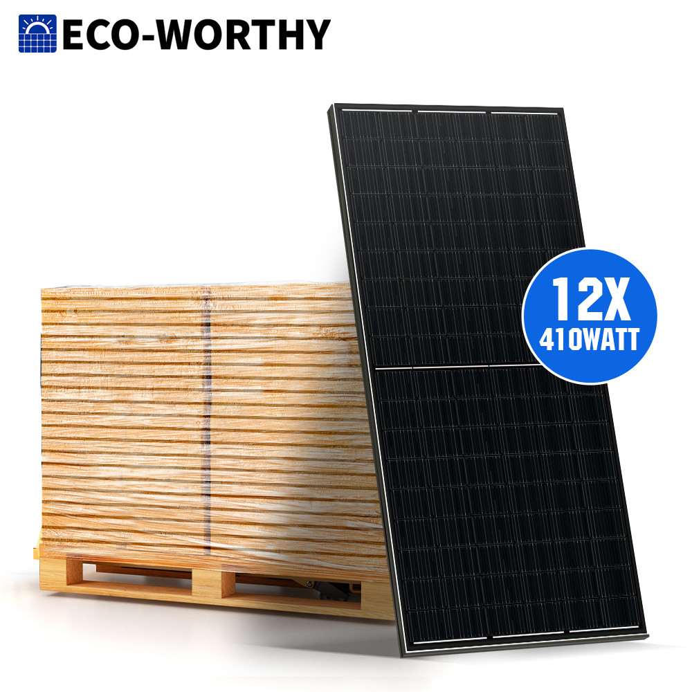 ECO-WORTHY 12Pack 410W Watt Solar Panel for Home Off grid + Free shipping