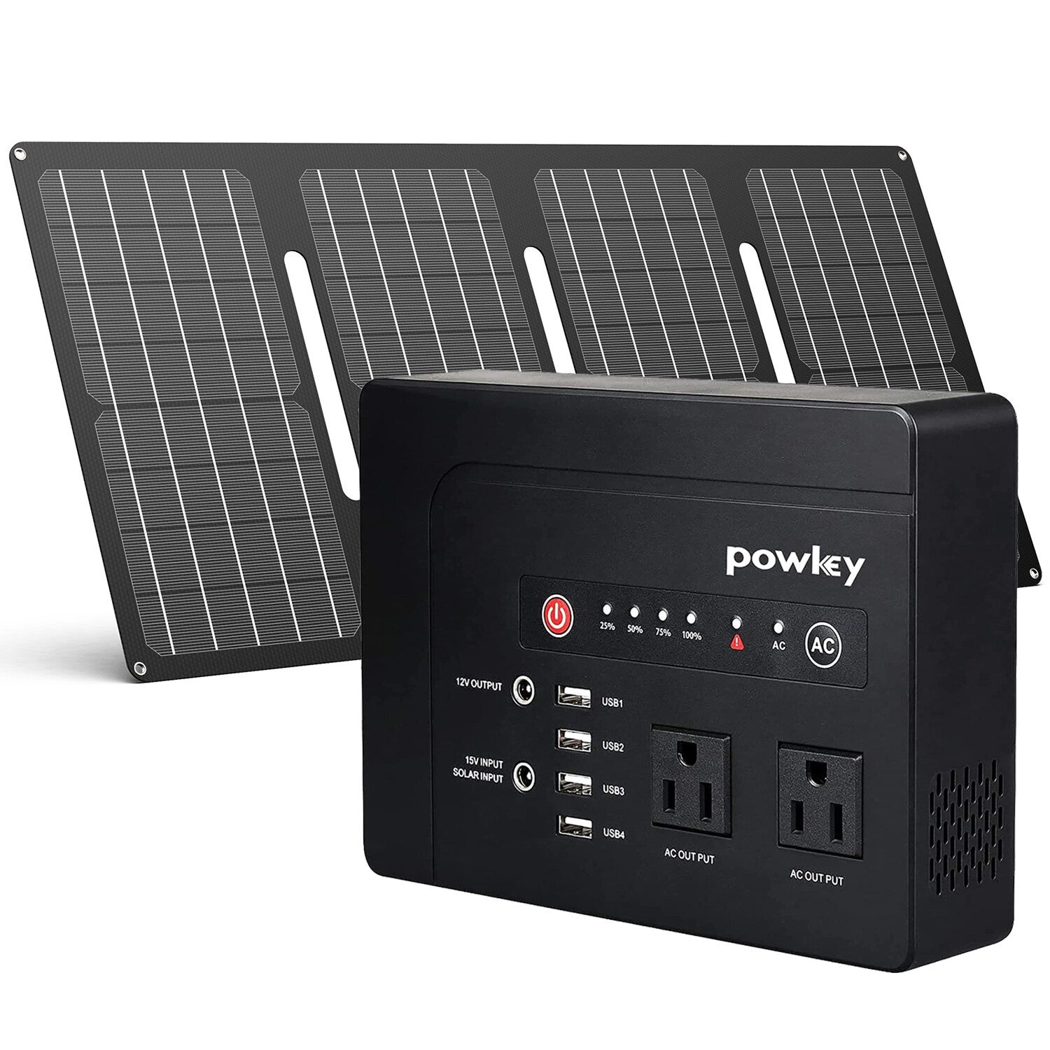 200W 146Wh Portable Power Station Camping Solar Generator with 40W Solar Panel