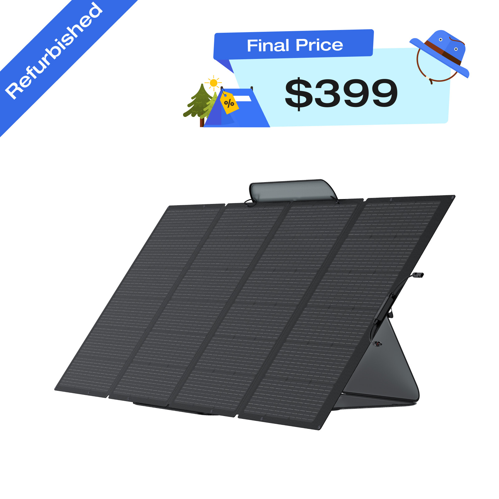 EcoFlow 400W Solar Panel Kit Self-supporting Waterproof Certified Refurbished