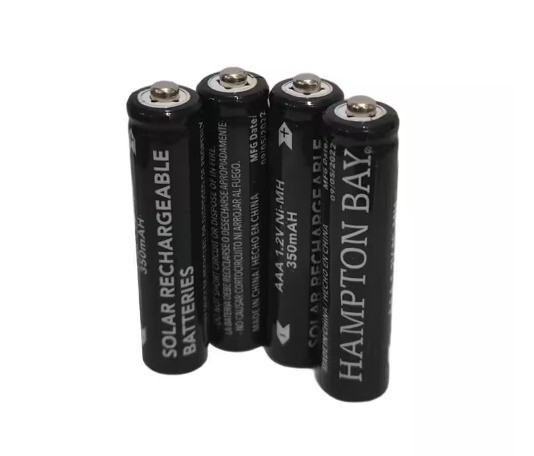 Nickel-Metal Hydride 1.2v Ni-MH 350mAh Solar Rechargeable AAA Batteries 4-Pk G1