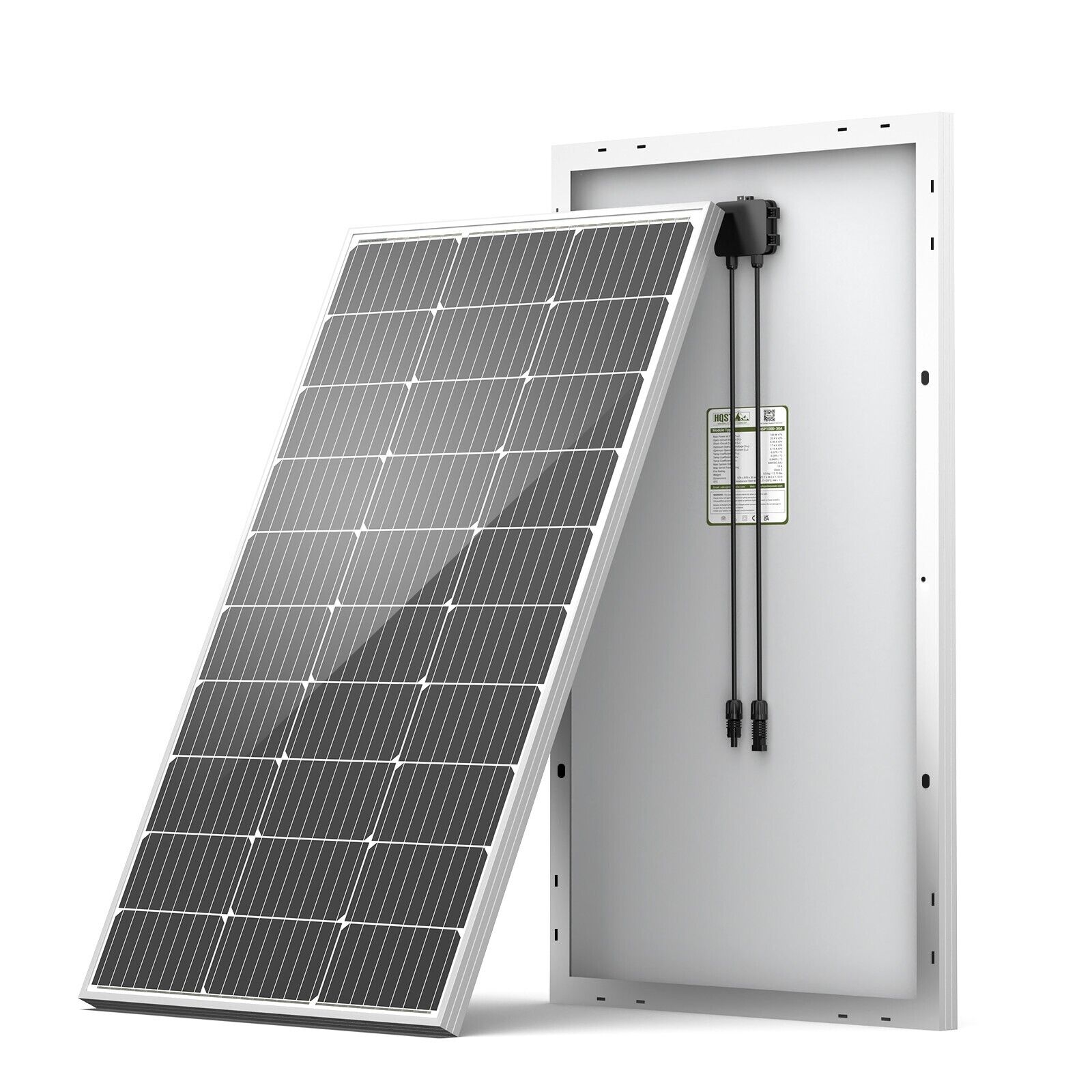HQST 100W 200W 400W 12V Mocrystalline Solar Panel Off Grid RV Home Cabin Roof