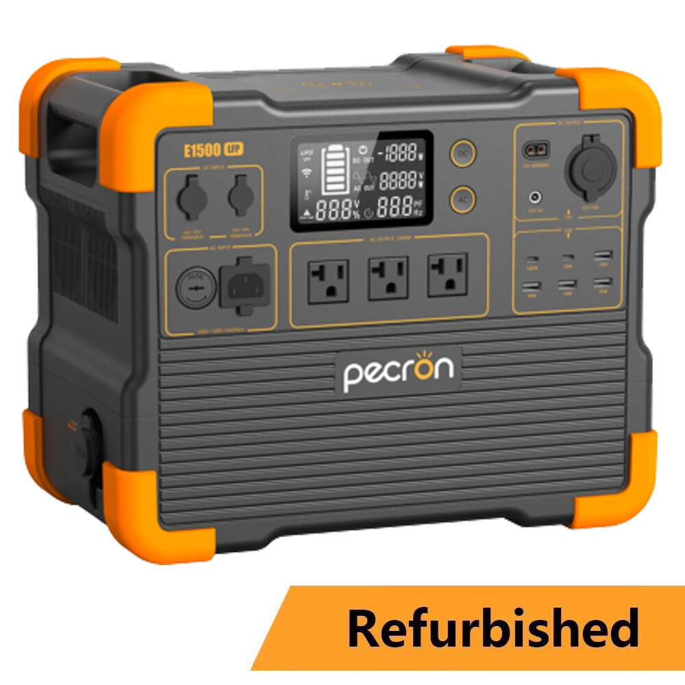 PECRON E1500LFP 2200W Portable Power Station 1536Wh Solar Generator Refurbished