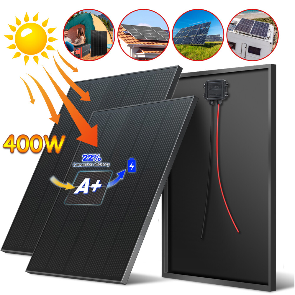 400W Watt 12V Mono Solar Panel Charging Battery Off-Grid Power RV Home Boat Camp