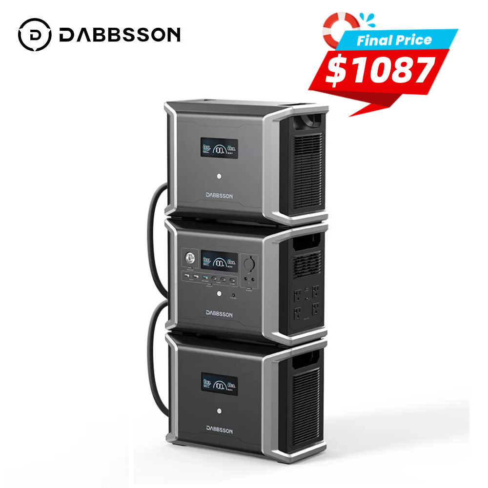 Dabbsson Power Station 4730Wh LFP Solar Generator For Home Backup Power Outage