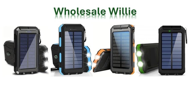 20,000 mAh Portable External Solar Power Bank For Phone Tablet Dual USB Port
