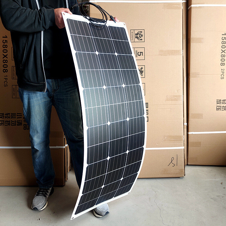 200W Watt Flexible Solar Panel 12V Mono Home RV Rooftop Camping Off-Grid Power