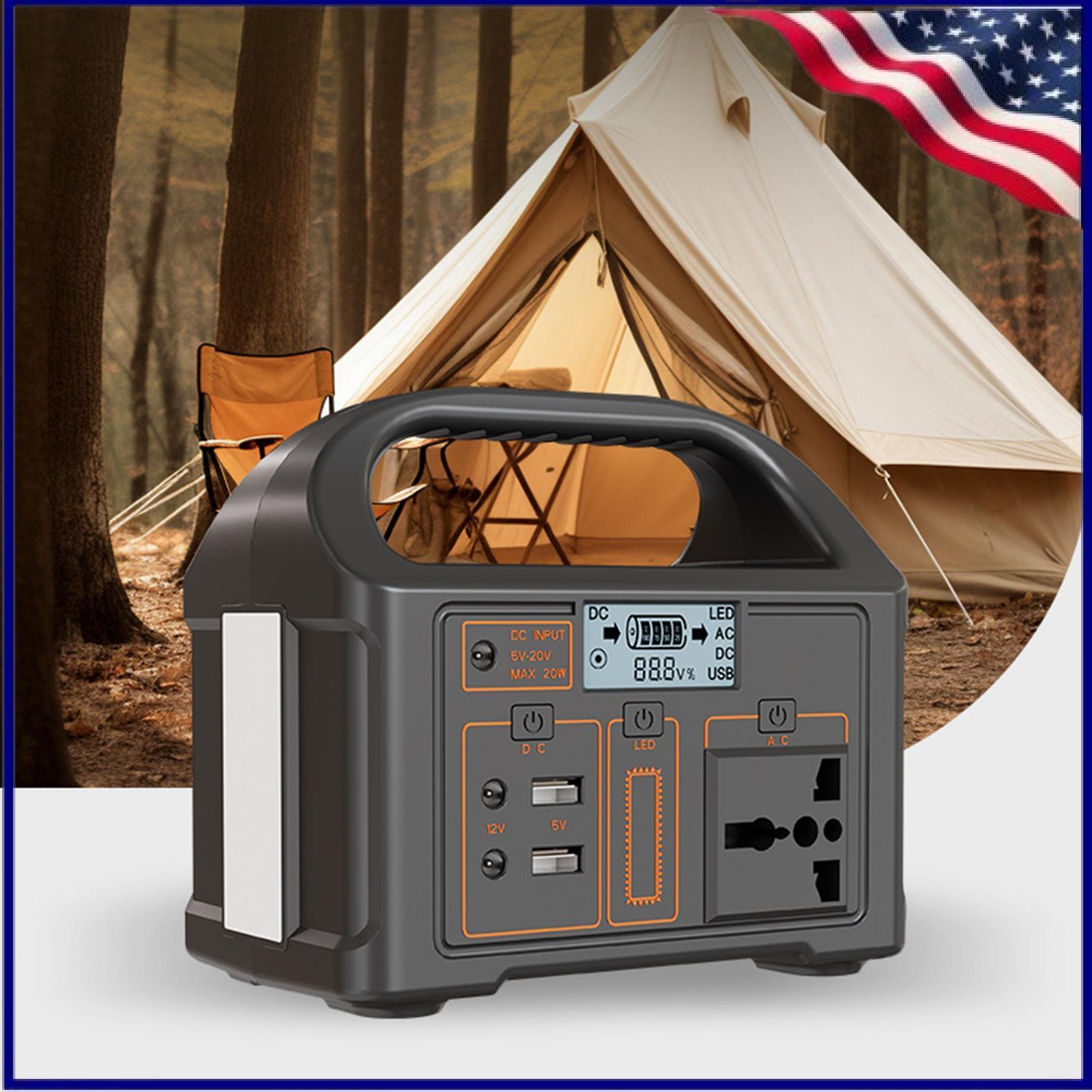 Portable Power Station 100w 220v Solar Generator Outdoor Emergency Mobile NEW