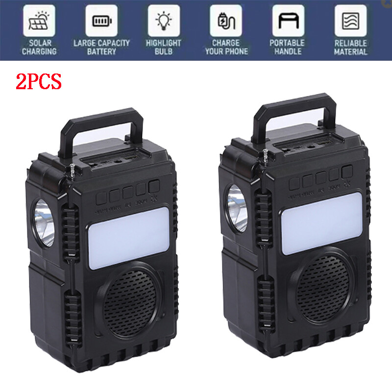 2PCS Portable Power Station Solar Generator Panel Power Bank Outlet Emergency