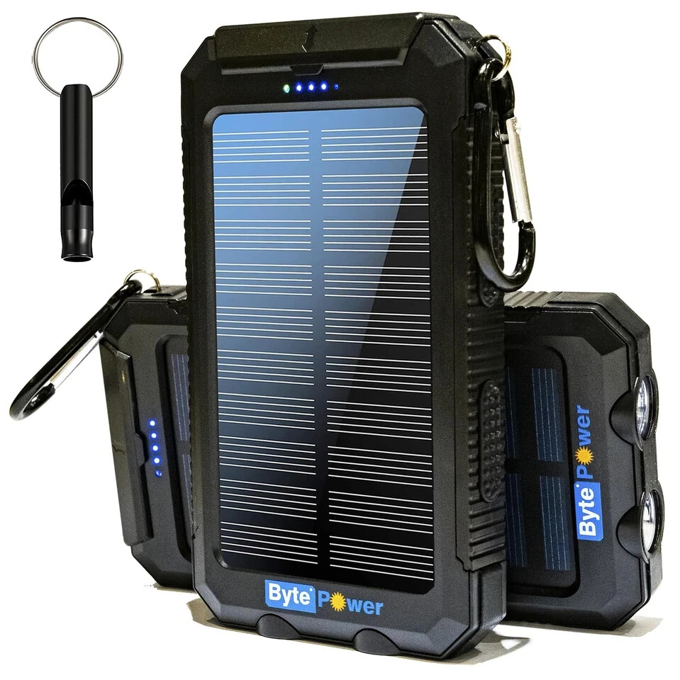 Solar Charger Power Bank 20000mAh Portable Solar Pone Charger with CompassC