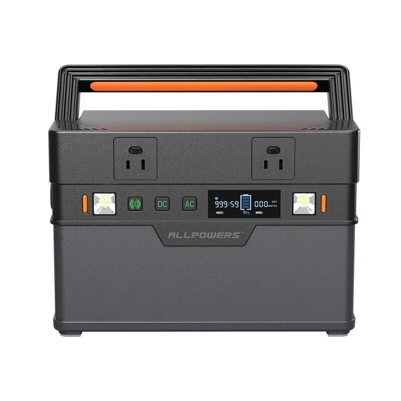 ALLPOWERS 700W 606Wh Portable Power Station Solar Generator AC For Trip Camping