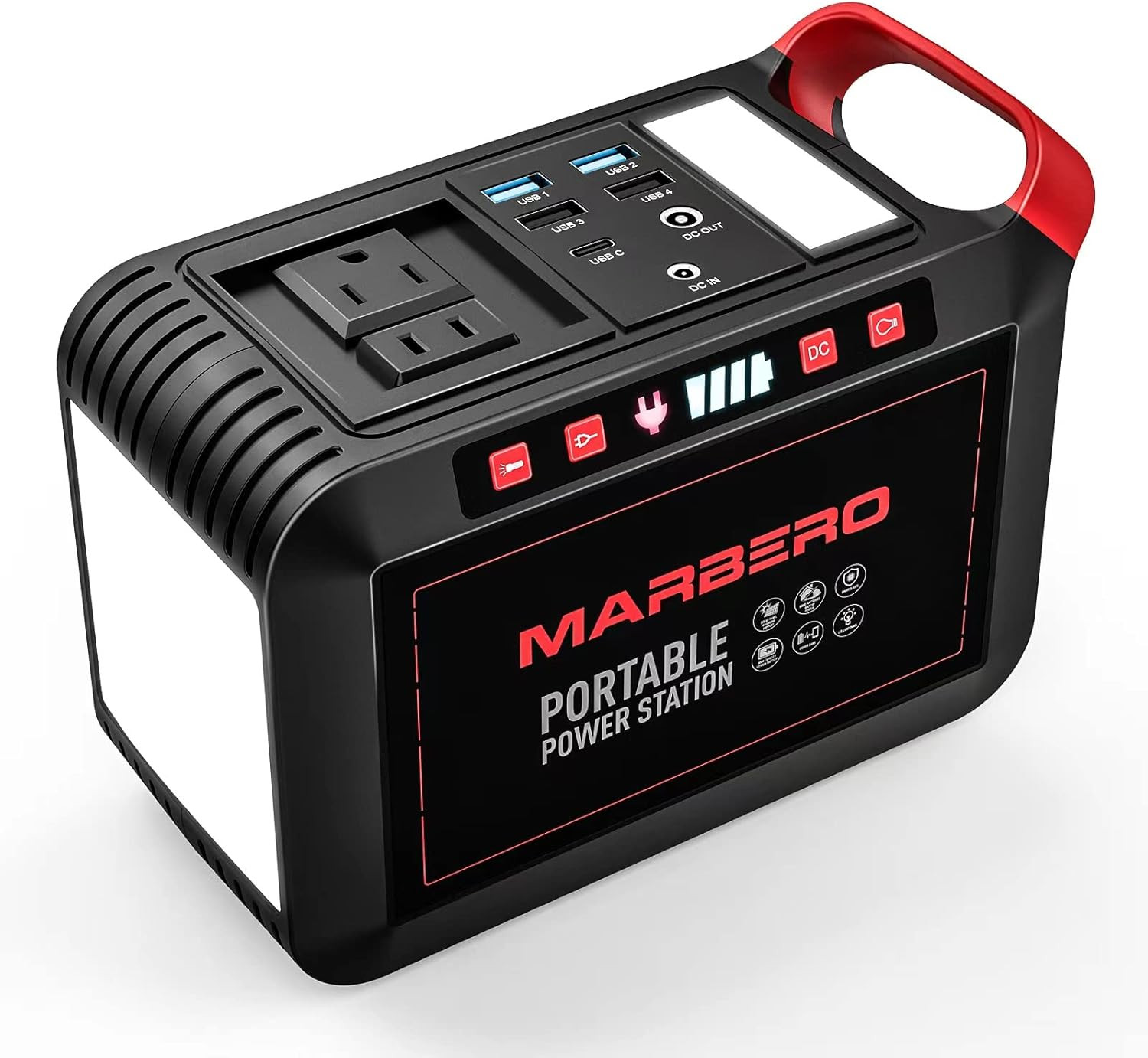 200W Portable Power Station 148Wh Camping Solar Generator Laptop Power Bank with