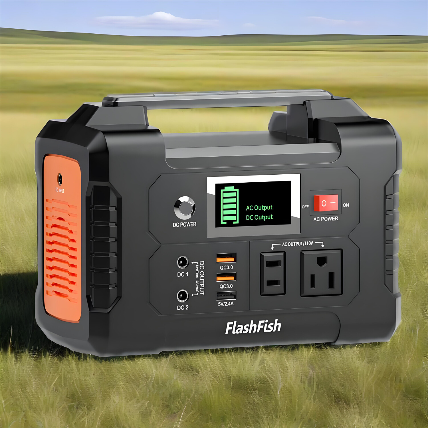 Flashfish E200 200W 151Wh Portable Power Station Generator for Camping Fishing