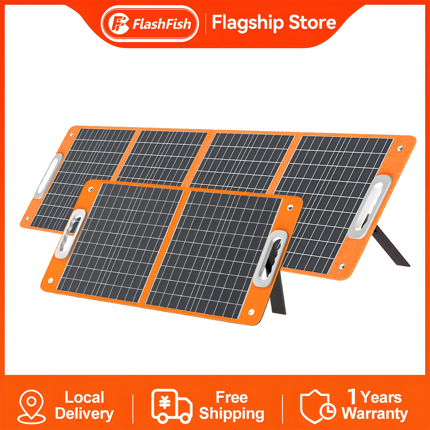Portable Solar Panel-60/100W Foldable Solar Panels with 18W USB 18V DC for Camp