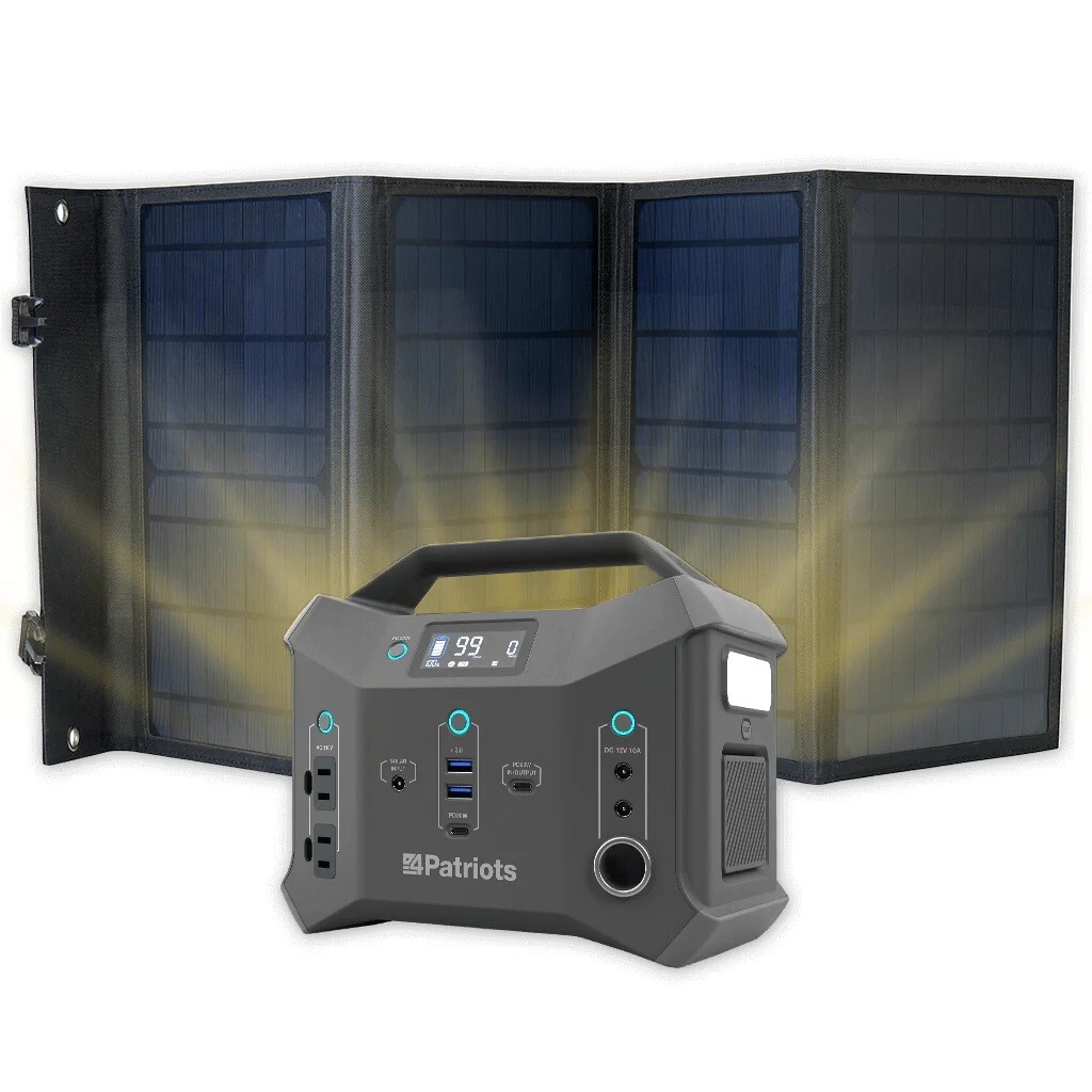 Patriot Power Sidekick 300w Solar Generator Includes 4Patriots 40w Panel Charger
