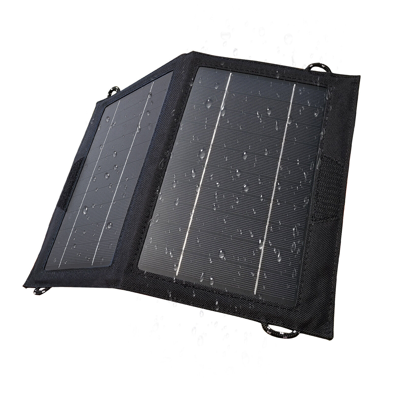 Portable USB Solar Panel Folding Power Bank Outdoor Camping Hiking Phone Charger