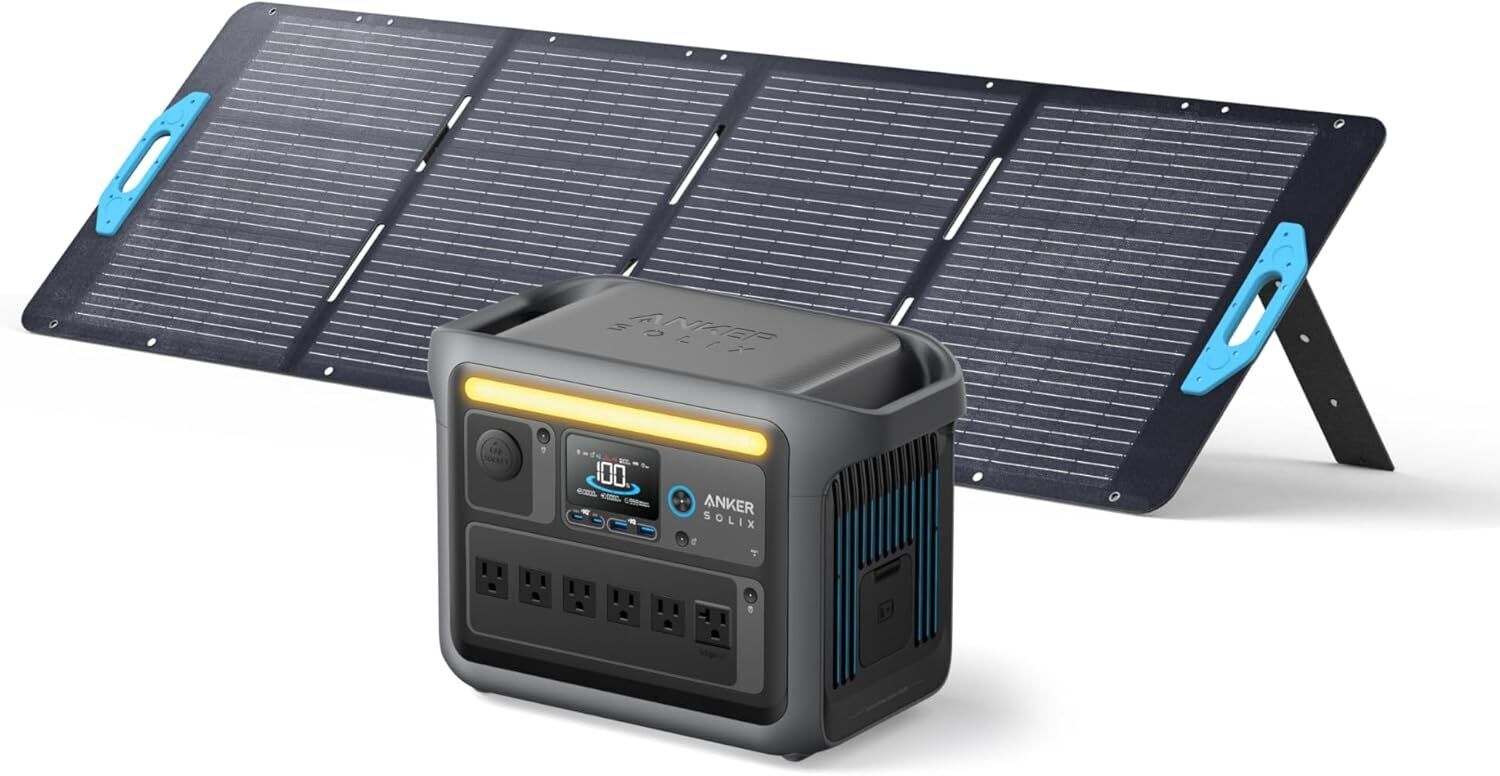 Anker 1056wh Portable Power Station Generator 1800W with 200W Solar Panel|Refurb