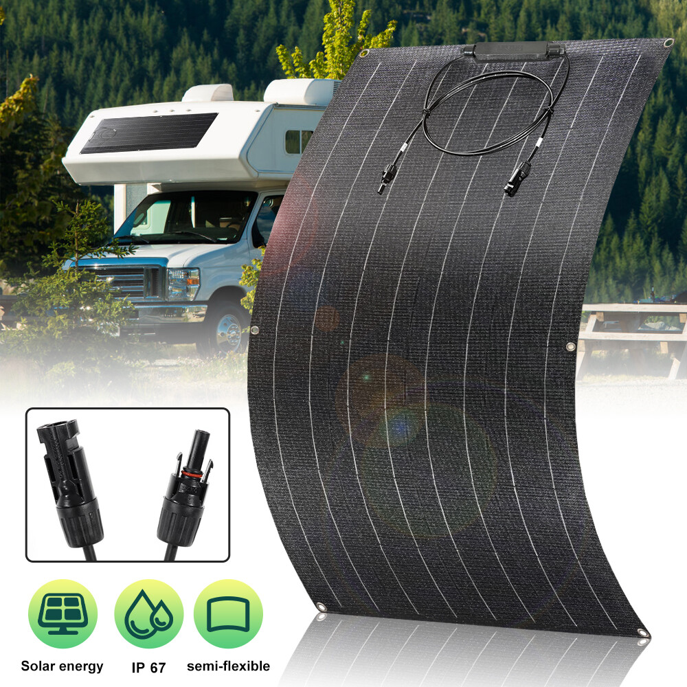 300W Flexible Solar Panel Mono 12V for Home RV Boat Camp Power Battery Charging