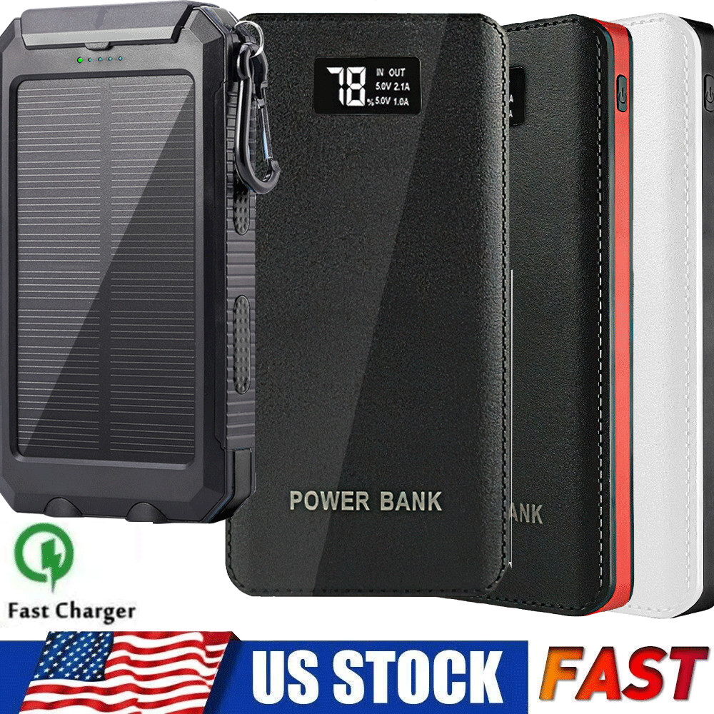 Portable 9000000mAh Power Bank USB LCD External Battery Charger For Cell Phone