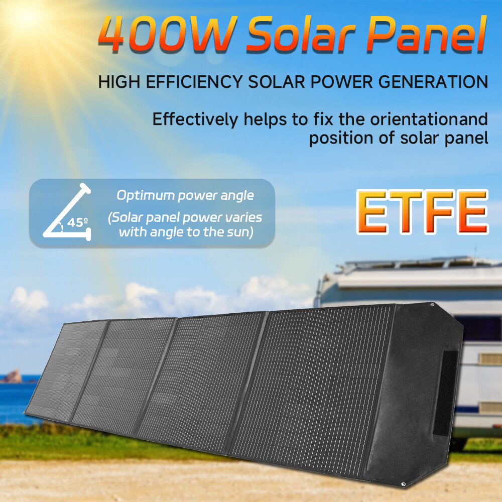 120W 200W 300W 400W Foldable Portable Solar Panel Charger for Power Station Trip