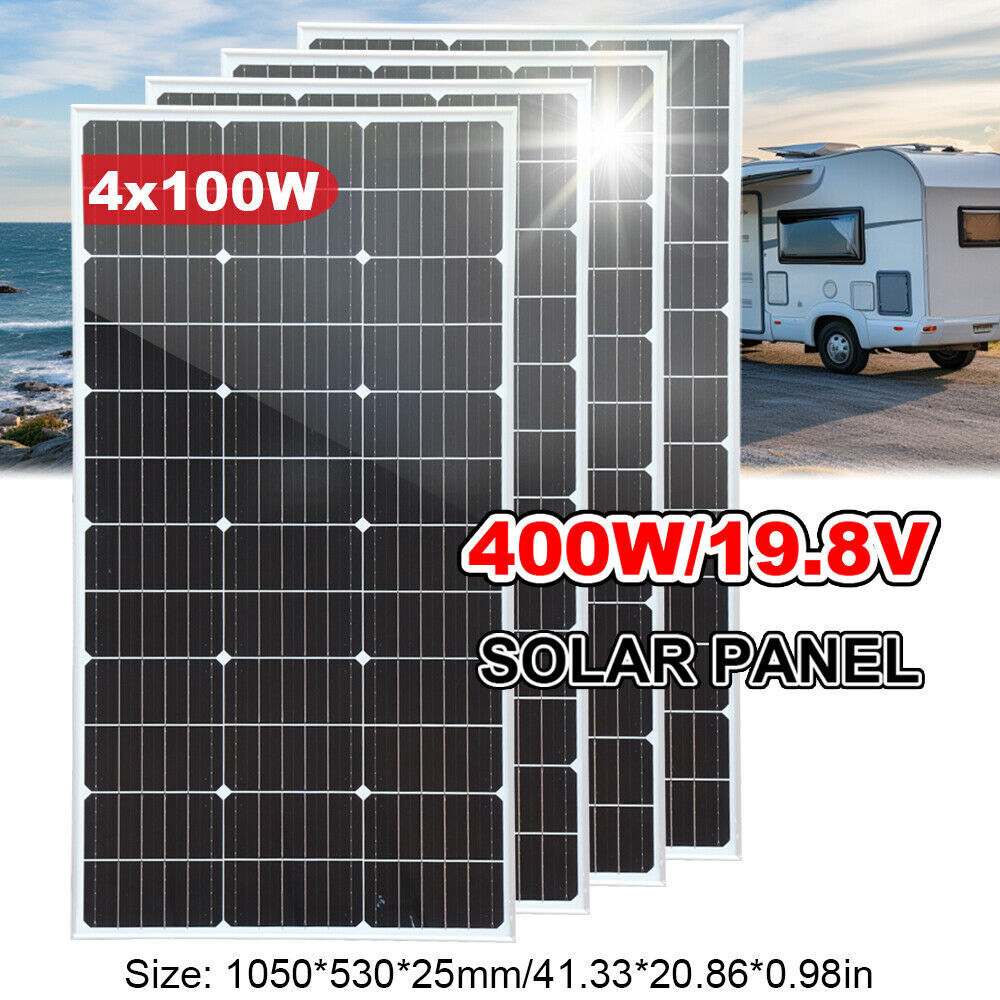 400W solar panel Monocrystalline PV off-grid system charging 100W/200W/300W/400W