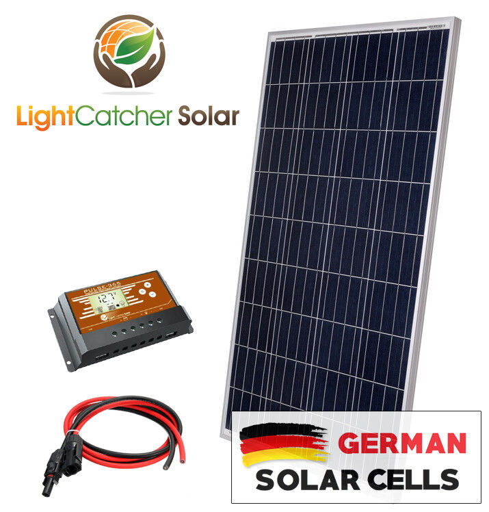 100 Watt Solar Panel Kit RV Kit With Wires, 100W for RV SHED 12V Battery Charger