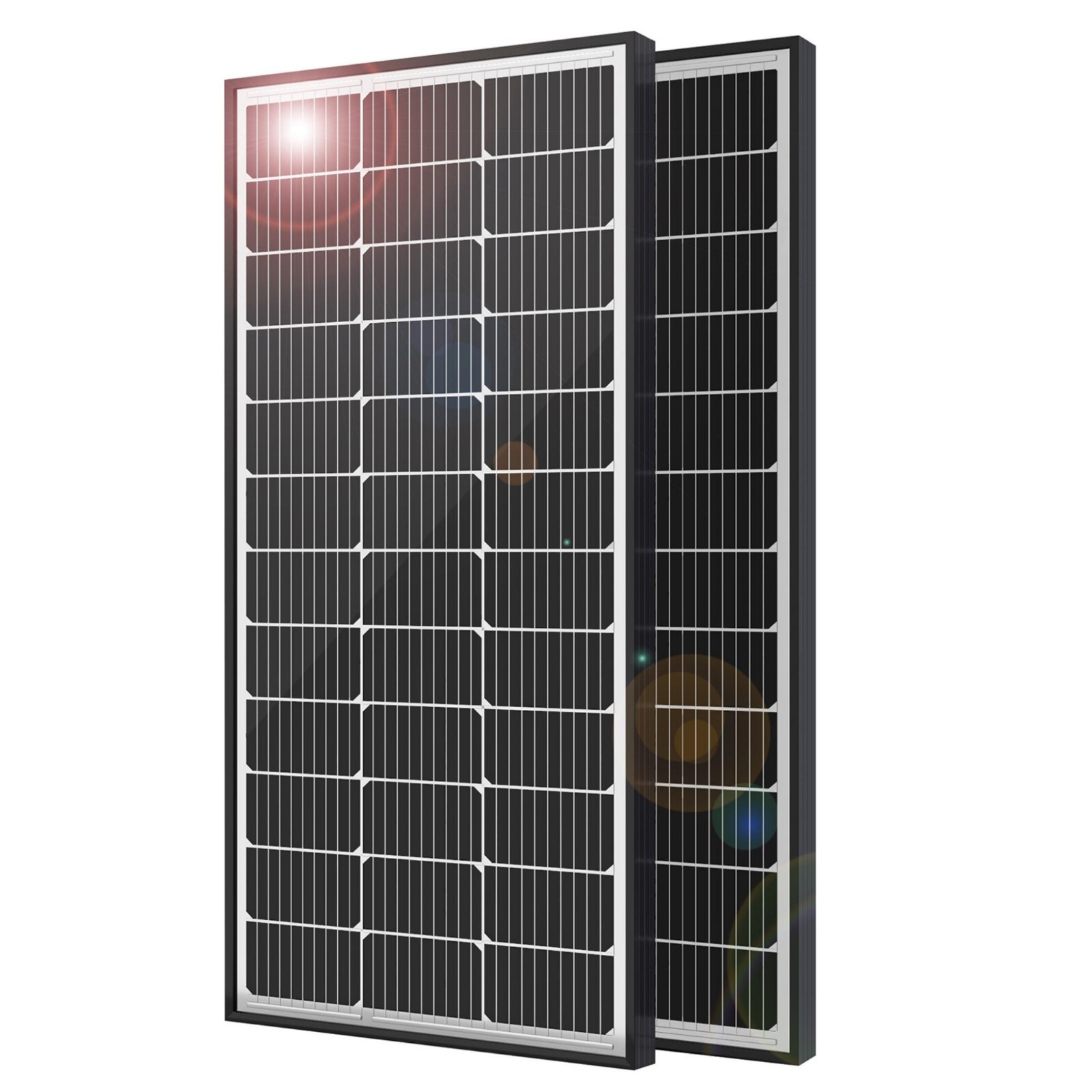 JJN 9BB Solar Panels 200 Watt Solar Panel 2pcs 100 Watt Solar Panel Kit Off Grid