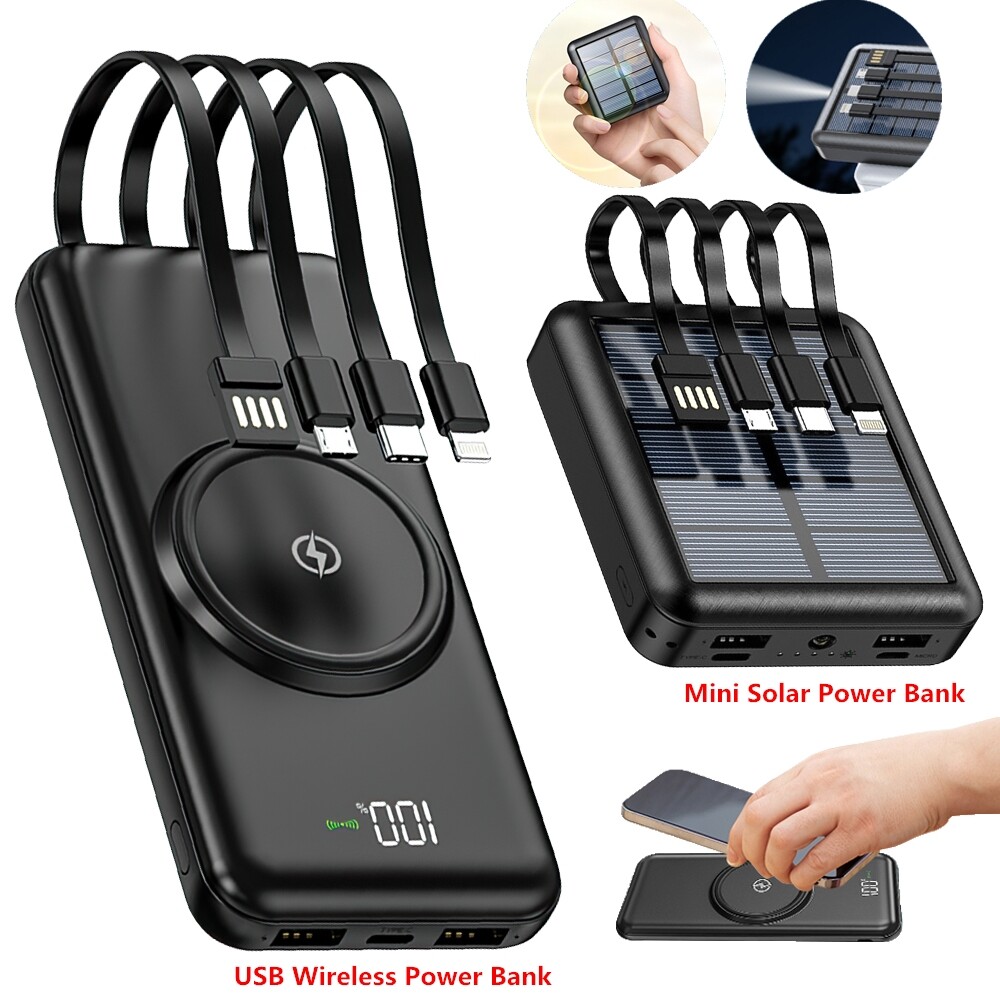 900000mAh Power Bank USB Wireless Charger Battery Pack/20000mAh Solar Power Bank