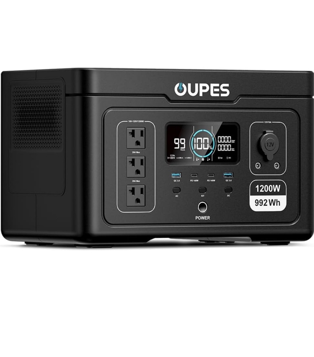 OUPES Exodus Solar Generator Portable 1200W 992Wh We Ship 2 Guam & PR & OVERSEAS