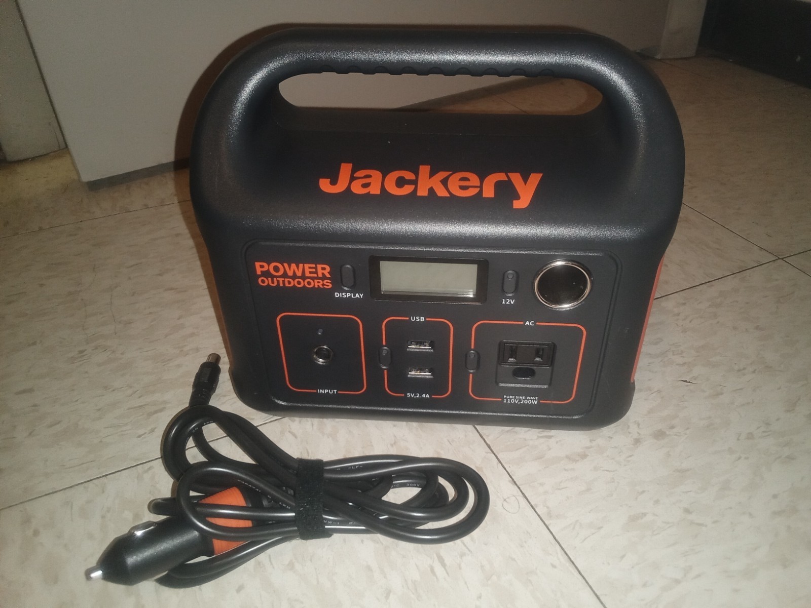 Jackery – Explorer 290 Portable Power Solar Generator (290 Wh Capacity) – Black