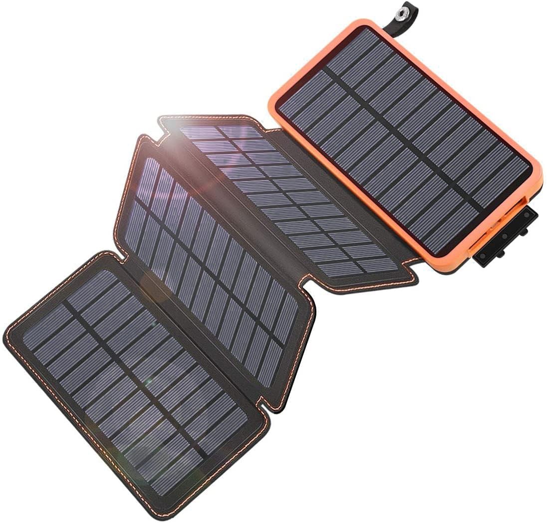 Solar Charger Power Bank 25000mAh – QC3.0 Fast Charging Solar Powered Battery…