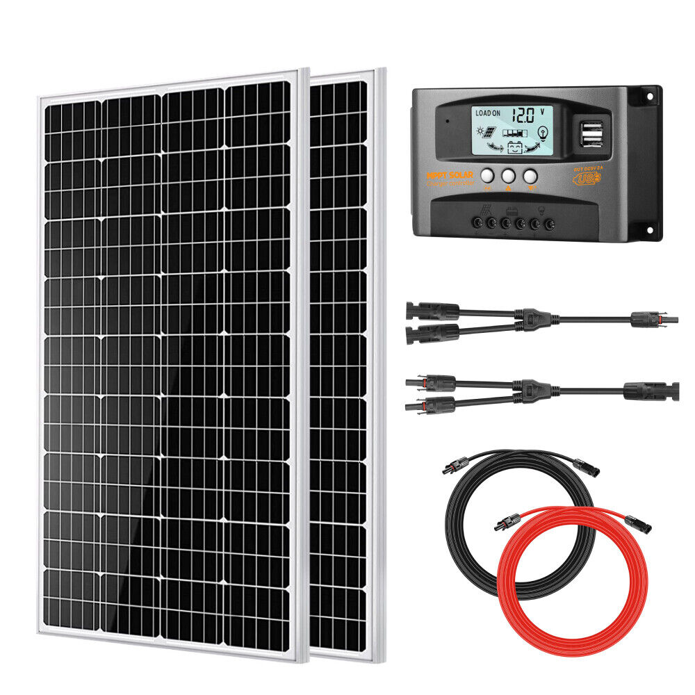 Solar Panel Kit 400W 12V Mono Solar Panel Solar Off Grid System RV Boat PV Panel