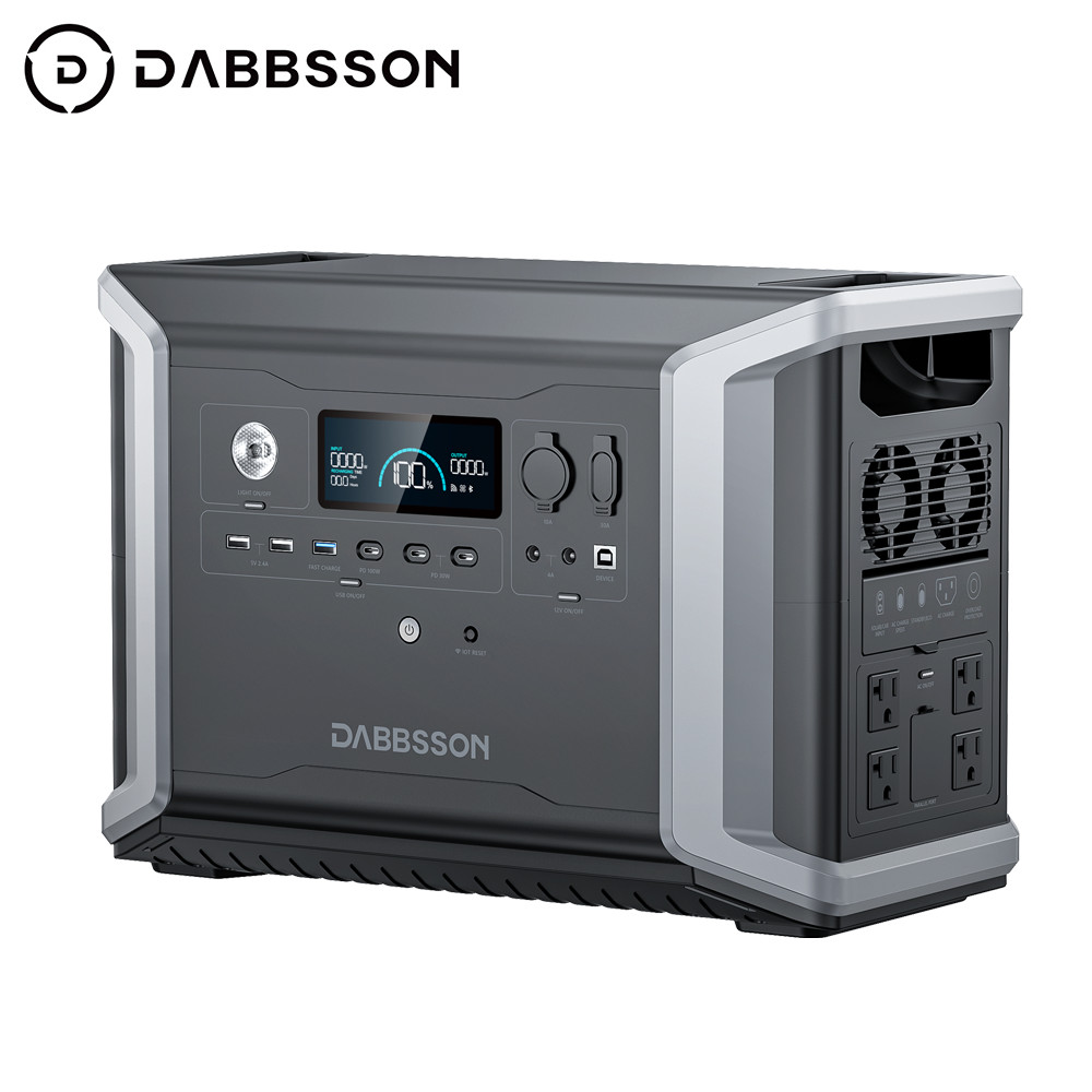 Dabbsson 2330Wh 2200W Portable Power Station Solar Generator for Home Backup