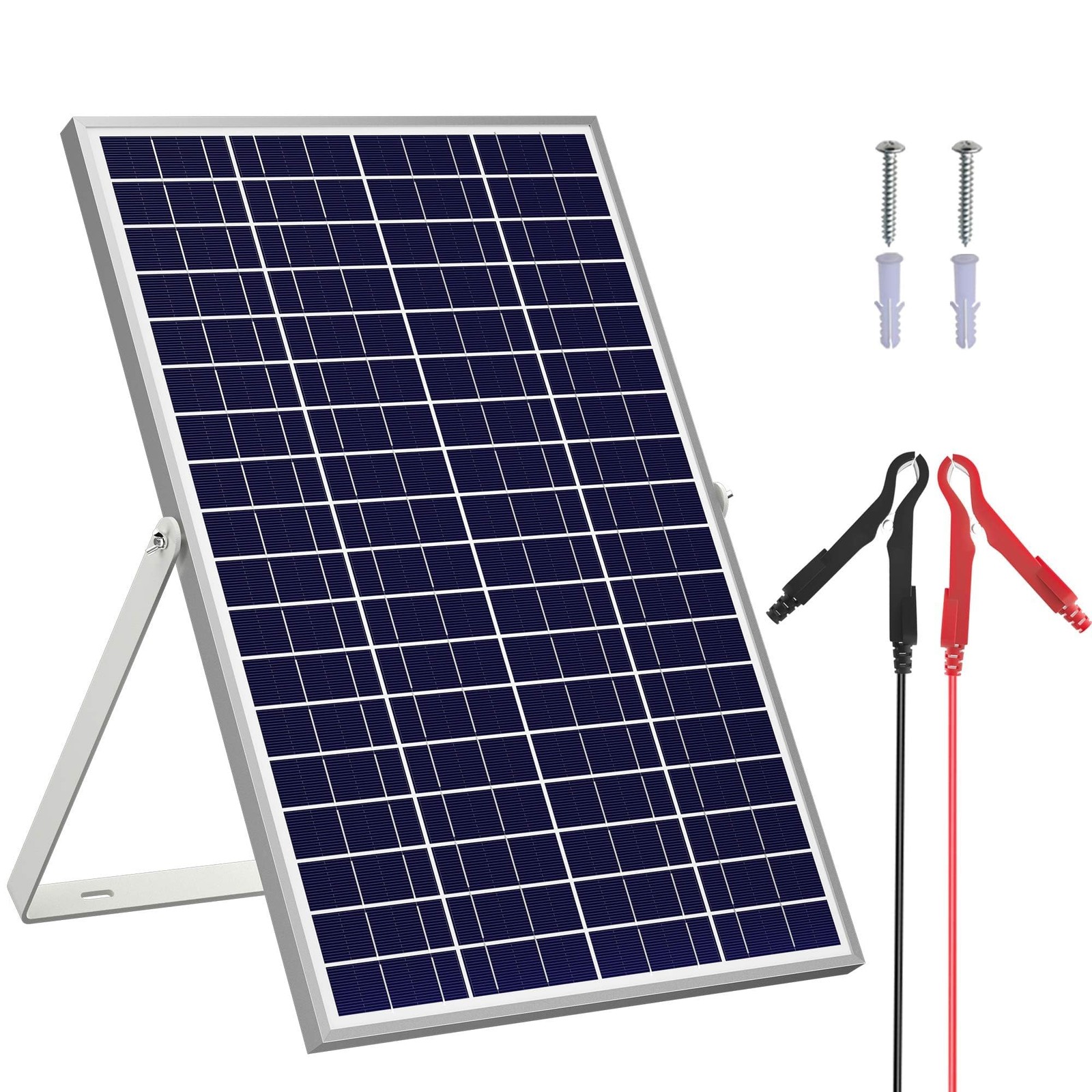 SOLPERK 30W 24V Solar Panel Kit, Solar Battery Trickle Charger Maintainer + A…