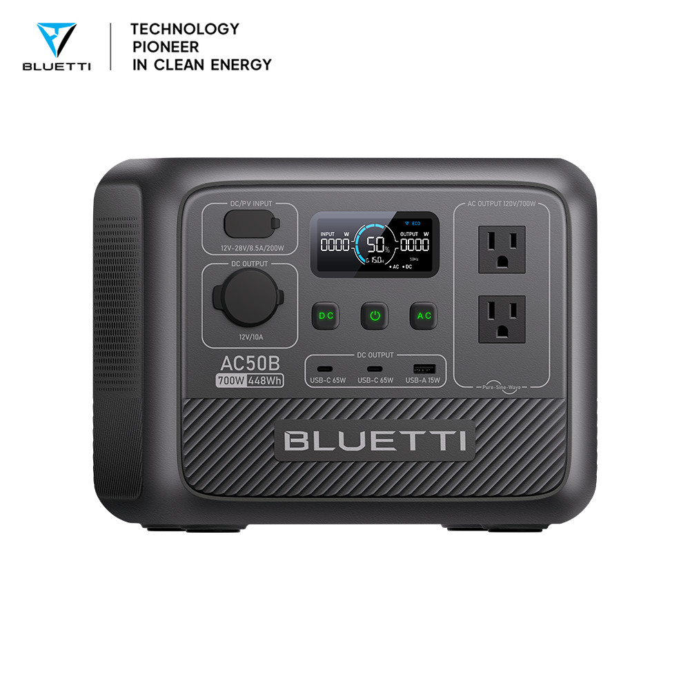 BLUETTI AC50B 700W 448Wh Portable Light Power Station for Mountain Trip Camping