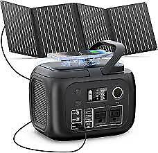 Portable Solar Generator 300W 260Wh 40W Solar 110V AC 70400mAh